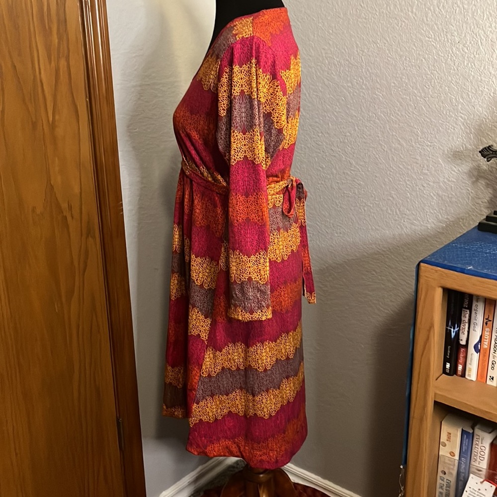 Merrell Lorimer Stretch Polyester Print Dress - Picture 2 of 6